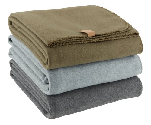 Throw DAGLILJE 130x170 fleece green