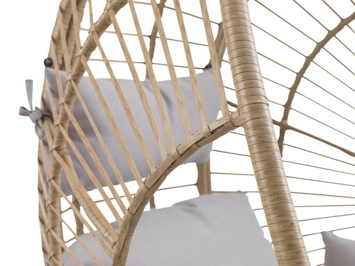 Hanging chair GJERN W118xH184xD106 natural