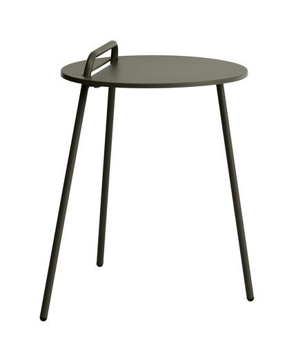 End table STAE D40 w/handle olive green