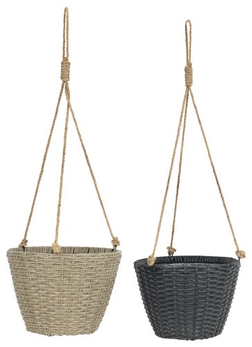 Hanging plant pot STORSKARV D27xH19 assorted