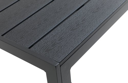 Garden table JERSORE W70xL70 black