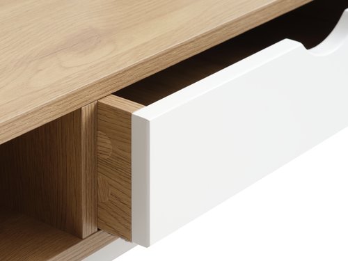 Desk TRAPPEDAL 48x95 1 draw oak colour/white