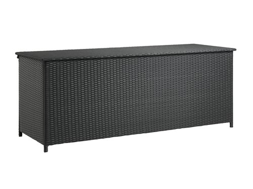 Cushion storage box BERGEN W197xH76xD71 black