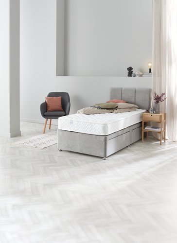 Divan base GOLD D10 2 Drawer Single Grey-49