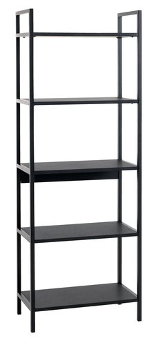 Shelving unit TISTRUP 5 shelves black