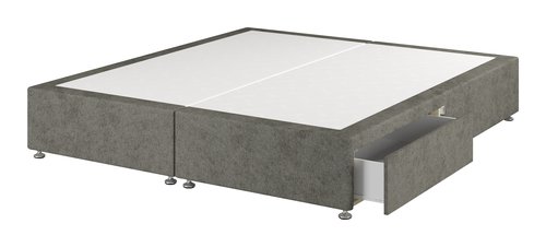Divan base GOLD D10 2 Drawer King Grey-50