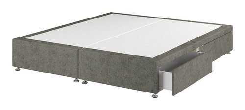 Divan base GOLD D10 4 Drawer Super king Grey-50