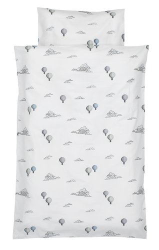 Duvet cover set LIV Baby white/purple