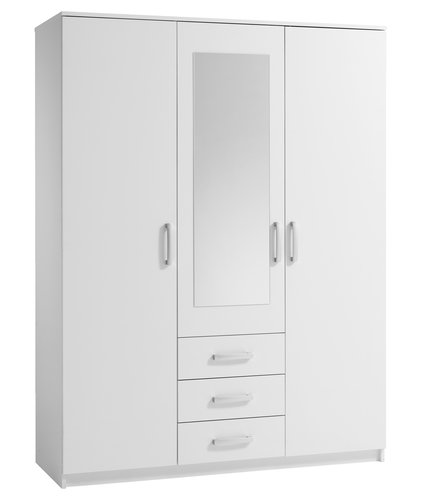 Wardrobe VELLERUP 151x200 combi white