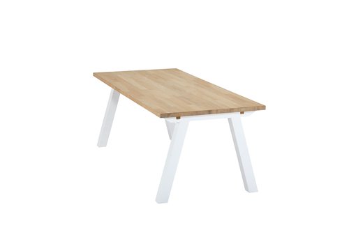 Dining table SKAGEN 90x150 oak/white
