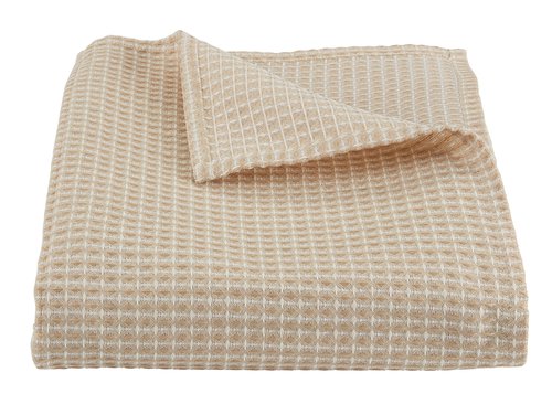 Bed throw KORNBLOMST 220x220 beige