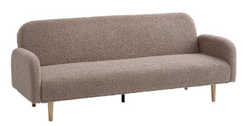 Sofa bed PARADIS sand fabric