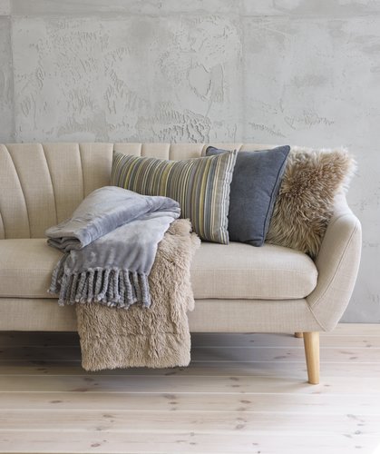 Throw MYRFIOL 135x195 taupe