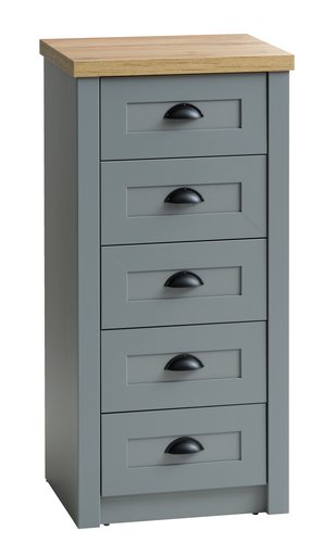 5 drawer chest MARKSKEL grey