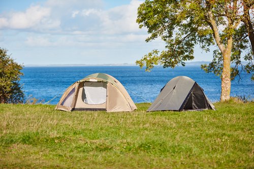 Tent RUNDSKOG sleeps 2 olive green/khaki