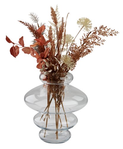 Vase SYLVESTER D28xH30cm glass