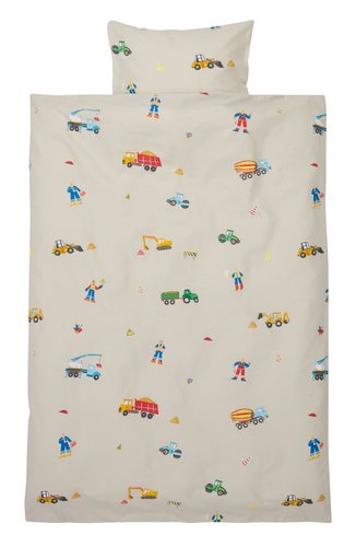 Junior duvet cover set GURI 100x140 grey