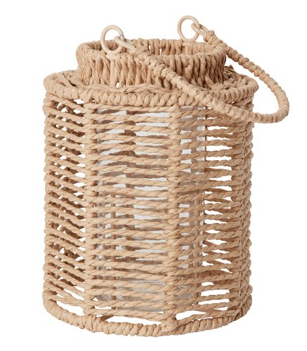 Lantern MANDRUP D15xH20cm natural