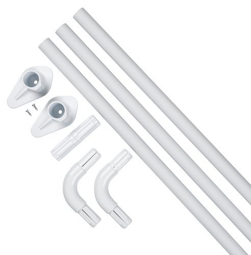 Shower curtain rail VARA 90x90x90 white