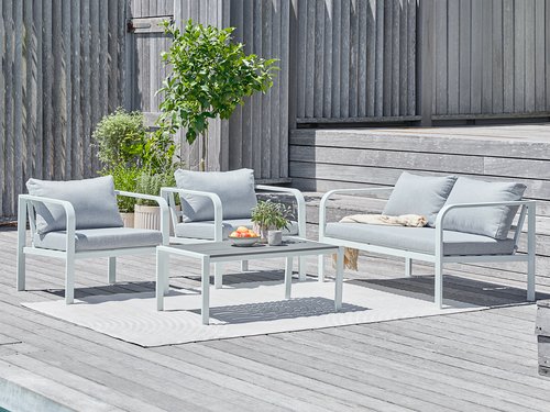 Lounge set VASTO 4-seater white
