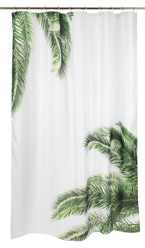 Shower curtain PAJALA 150x200 wht/green