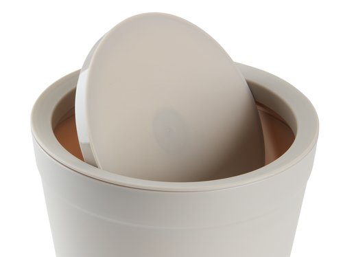 Toilet bin DINGLE 3L recycled plastic beige