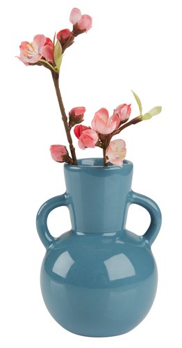 Vase VILHELM D9xH12cm blue