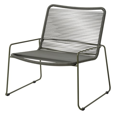 Lounge chair BANDSBJERG green