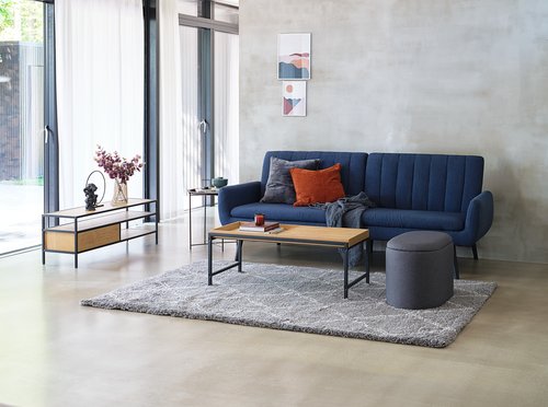 Coffee table TRAPPEDAL 50x100 oak/black