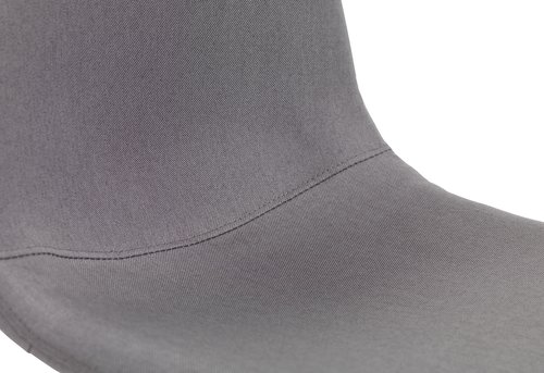 Dining chair JONSTRUP grey fabric/oak colour