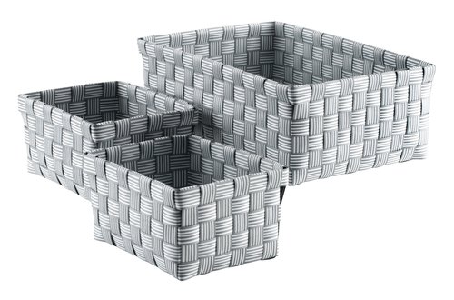 Basket STINUS grey set of 3