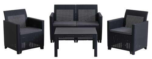 Lounge set MOLDE 4-seater grey