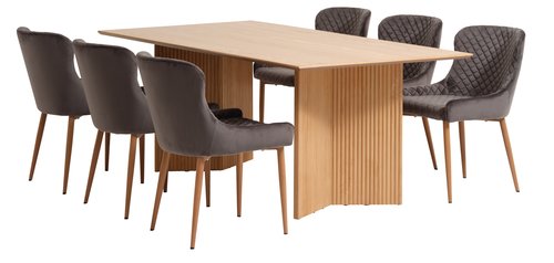 VESTERBORG L200 + 4 PEBRINGE grey