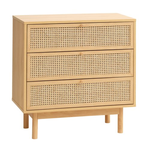 3 drawer chest HALMSTAD oak