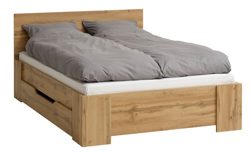 Bed frame HALD King oak