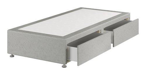 Divan base GOLD D10 2 Drawer Single Grey-49