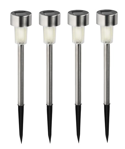 Solar lamp ALK D6xH37cm pack of 4