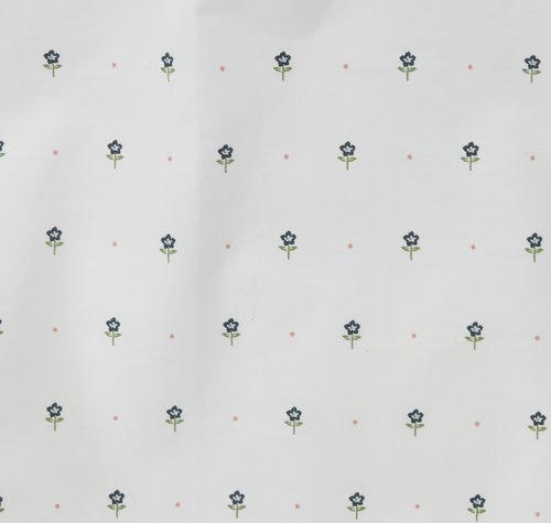 Percale duvet cover set OLGA Double blue/white