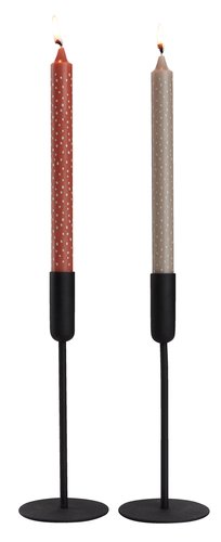 Taper candle JULIAN H25cm pack of 2