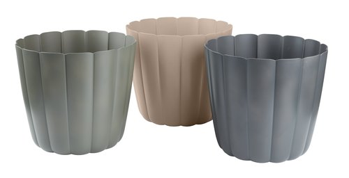 Garden planter BUKSEBIE D29xH26 assorted