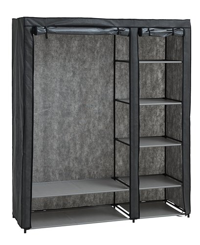 Wardrobe DAMHUS 149x174 dark grey
