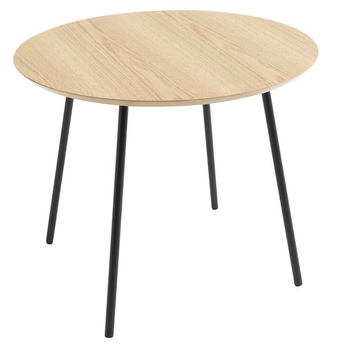 End table NYBO D55 oak colour/black