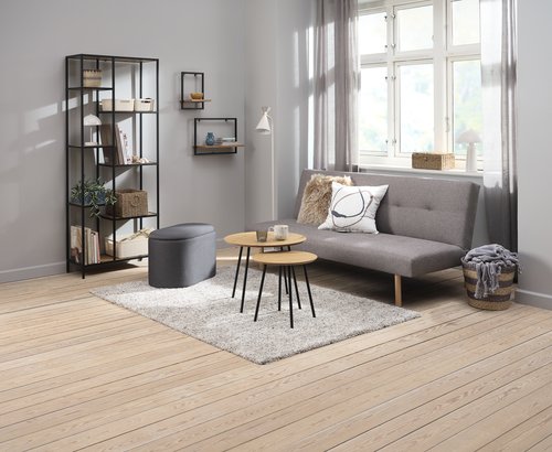 Sofa bed HOLSTED grey fabric