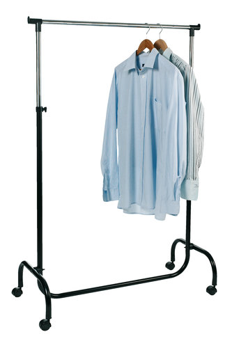 Clothes rail JERSLEV black/chrome