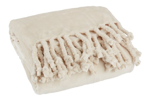 Throw BONDEROSE 130x170 fleece beige
