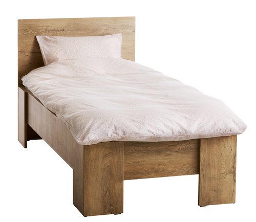 Bed frame VEDDE Single wild oak