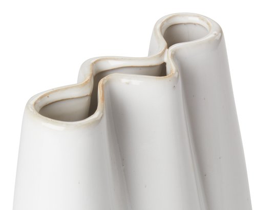 Vase CARLO W13xL8xH17cm grey