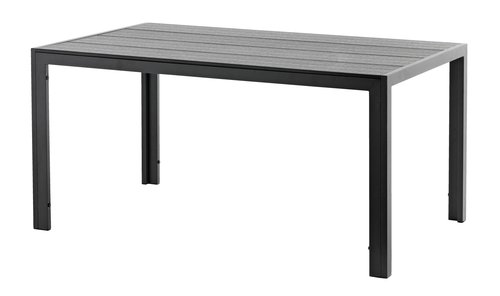 Garden table MADERUP W90xL150 black
