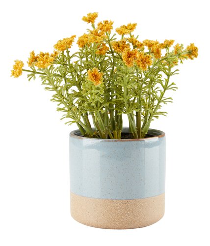 Artificial plant KALLE D13xH16cm yellow