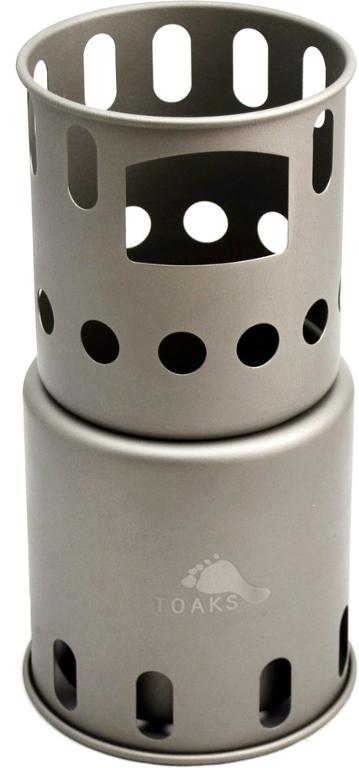TOAKS Titanium Backpacking Wood Burning Stove - Small